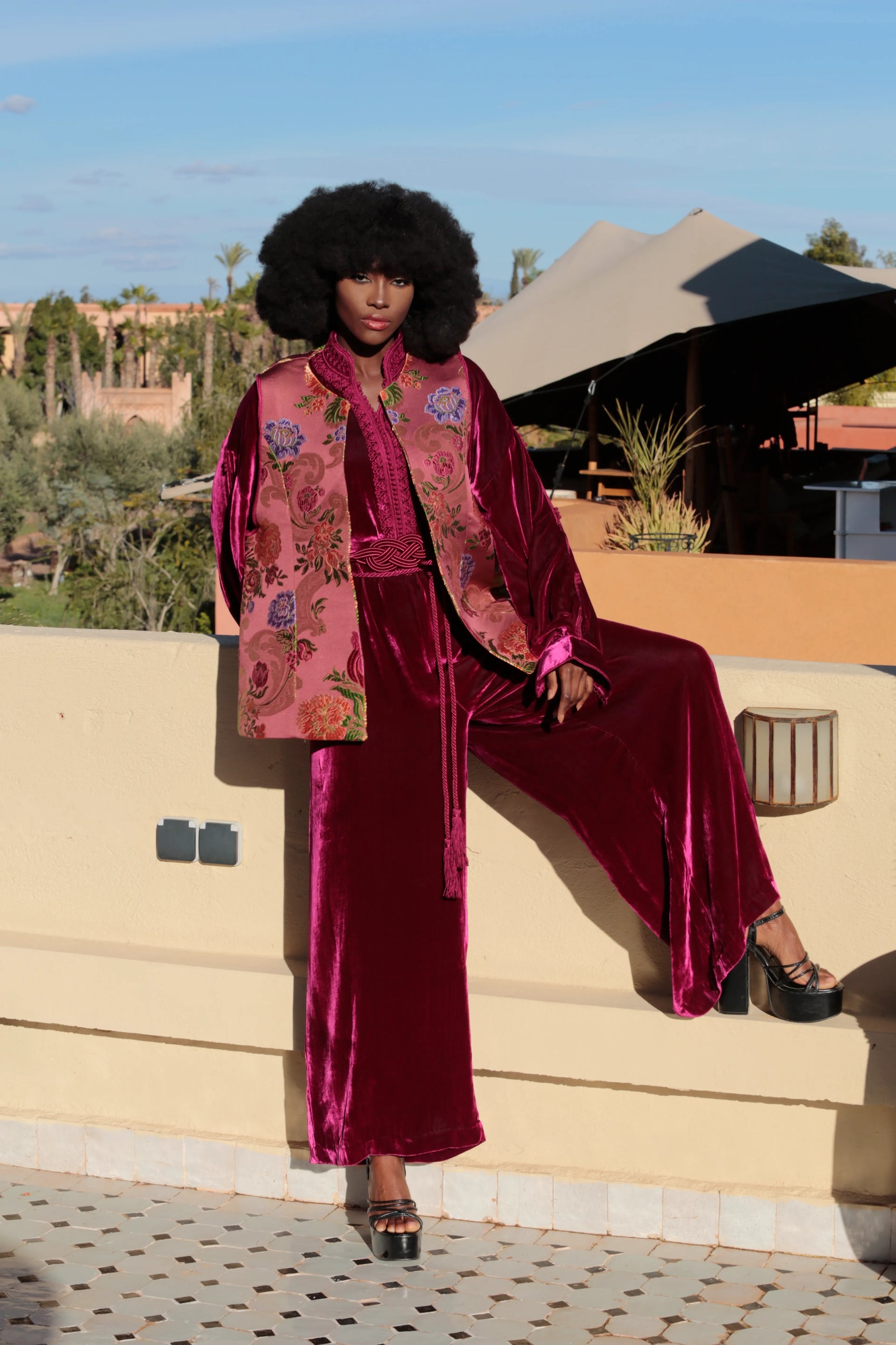 Velvet jumpsuit