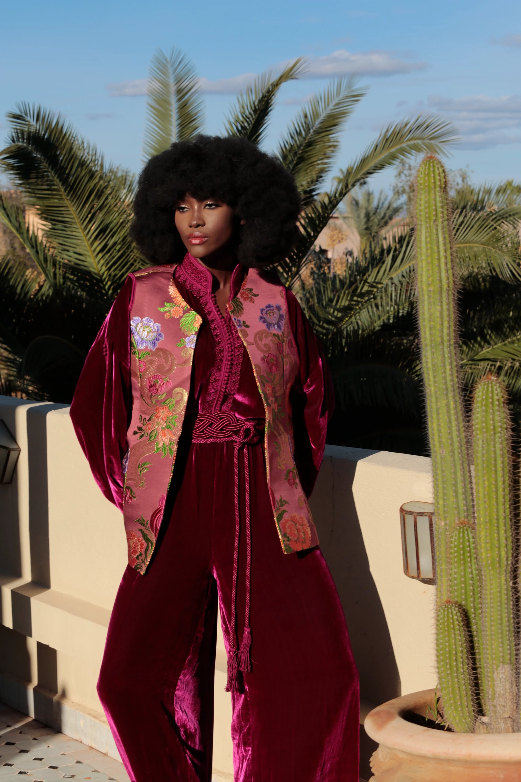 Velvet jumpsuit