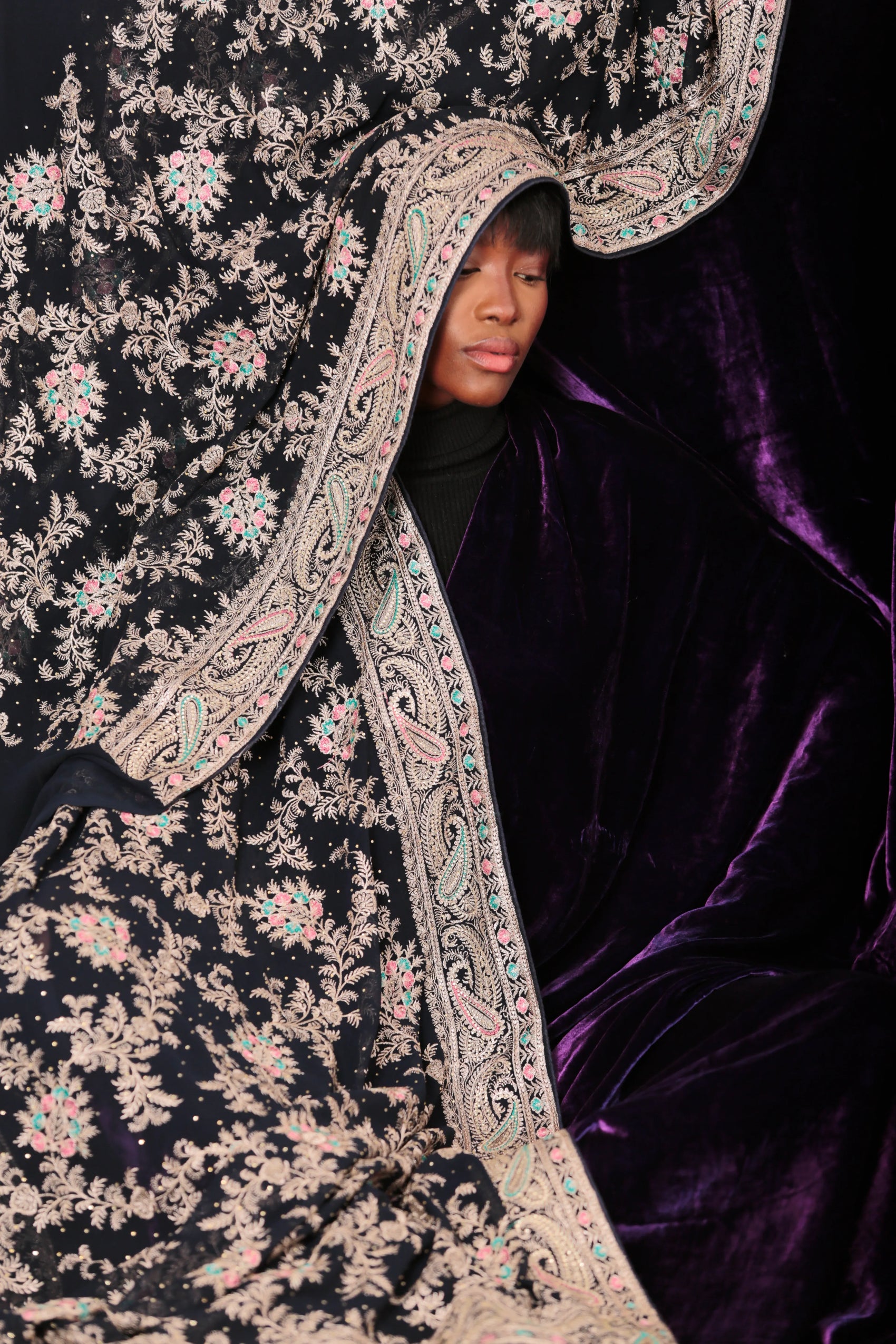 Sari en Crêpe Georgette